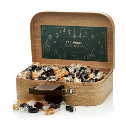 Gavekuffert stor m/karamelmix 1500g - Christmas Wonderland