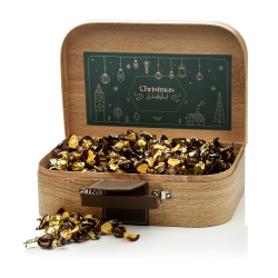 Gavekuffert stor m/smkuglemix 800g - Christmas Wonderland