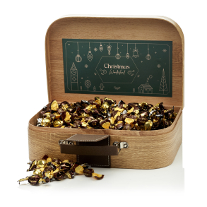 Gavekuffert stor m/smkuglemix 800g - Christmas Wonderland