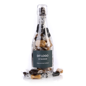 Plastikflaske mini m/karamelmix 200g