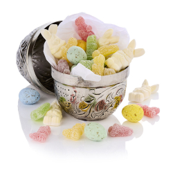 S�lv�g Stor m/nougat fugle�g, p�skevingummi og skumharer, 290g