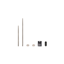 2 stk. H&oslash;je Uyuni stagelys, marmorstager, fjernbetjening &amp; batterier