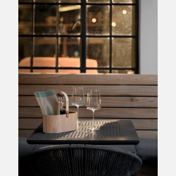 Ekta Living woodtray, olie/eddike flasker &amp; viskestykker