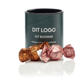 Sort rør S Ø72x80mm m/luksus chokoladekuglemix 85g