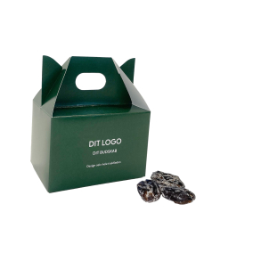 Logobox m. dadler med smag, salty liquorice 100g