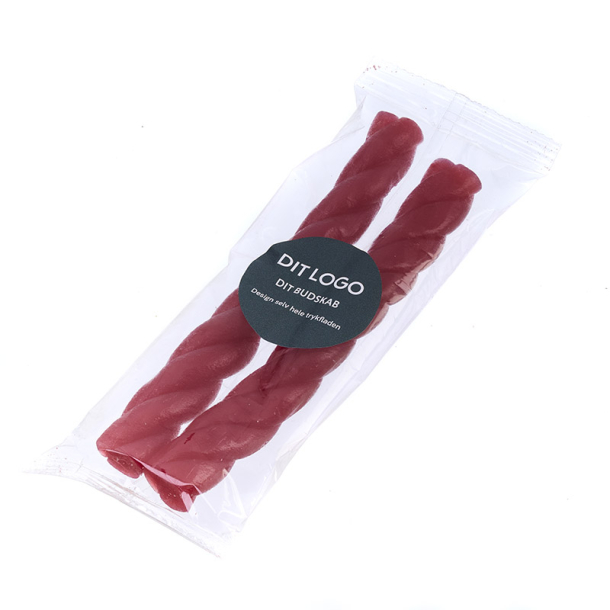 Flowpack 210x70mm, 2 stk st�nger, Jordb�r, 100g
