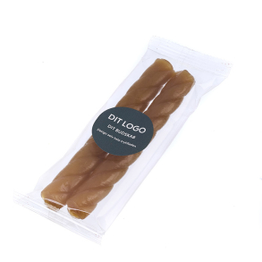Flowpack 210x70mm, 2 stk st�nger, Karamel, 100g