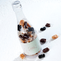 Plastikflaske m/karamelmix 500g