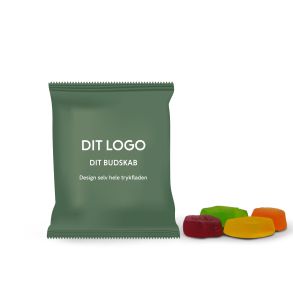 Flowpack 98x70mm med engelsk vingummi 21g