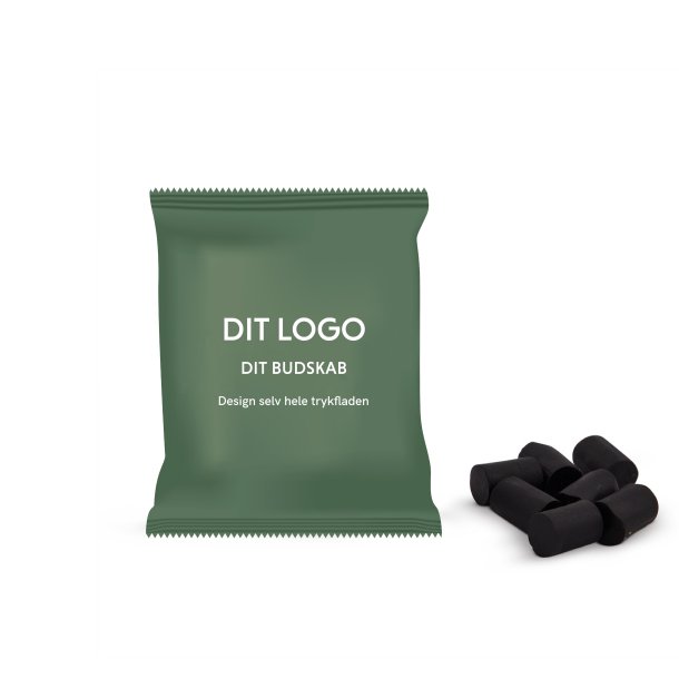 Flowpack Foliepose 98x70mm med s&oslash;d lakrids 21g