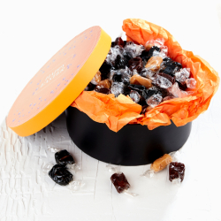 Hatte&aelig;ske S - gul m/karamelmix 900g - Happy Easter