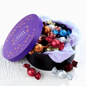 Hatte&aelig;ske S - lilla m/luksus chokoladekuglemix 800g