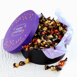 Hatte&aelig;ske S - lilla m/sm&aring;kuglemix 350g