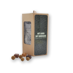 6 kantet &aelig;ske L m/dansk chokolade &amp; drag�ekuglemix 450g