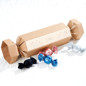 Knallert&aelig;ske m/luksus chokoladekuglemix 235g