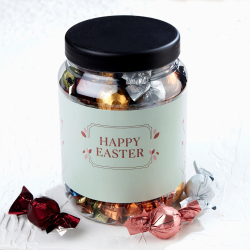 Plastb&oslash;tte 1500ml m/luksus chokoladekuglemix 690g