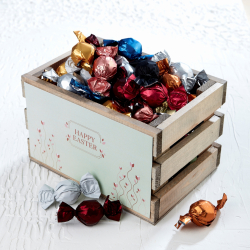 Tr&aelig;kasse S m/luksus chokoladekuglemix 950g