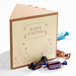 Trekantet &aelig;ske, natur m/miniaturemix 470g