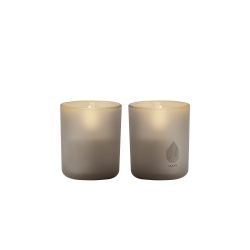 2 Uyuni glaslys, EKTA tr&aelig;bakke, batterier &amp; fjernbetjening