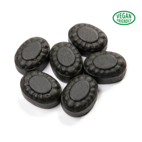 Slik med logo vingummi havsalt lakrids - 3 farvetryk